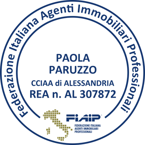 Timbro FIAIP – Paola Paruzzo, CCIAA di Alessandria, REA AL 307872